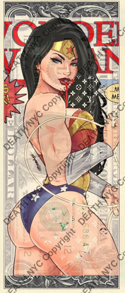 $1 USD ’270625$5’’ (2025) Edition of 100 wonder $1 bill Art Print