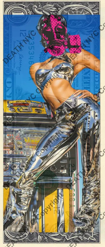 $1 Usd ’240125$16’’ (2025) Edition Of 100 Girl Mask Art Print