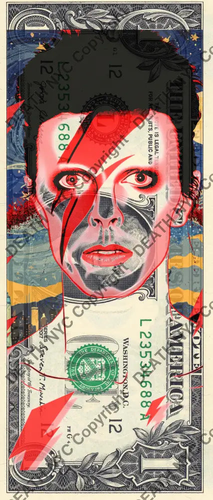 $1 Usd ’240524$4’ Bowie (2024) Edition Of 100 Art Print