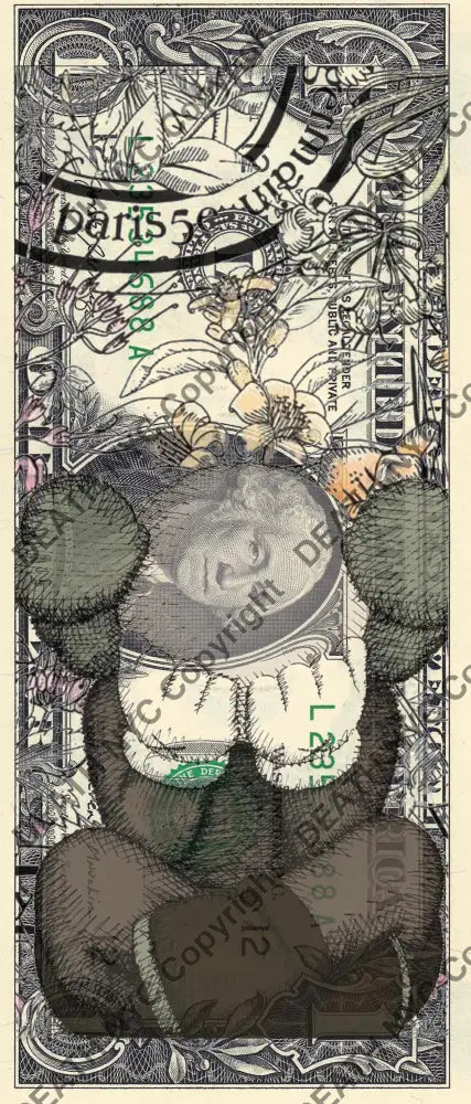 $1 Usd ’240824$2’’ (2024) Edition Of 100 Kaws Art Print