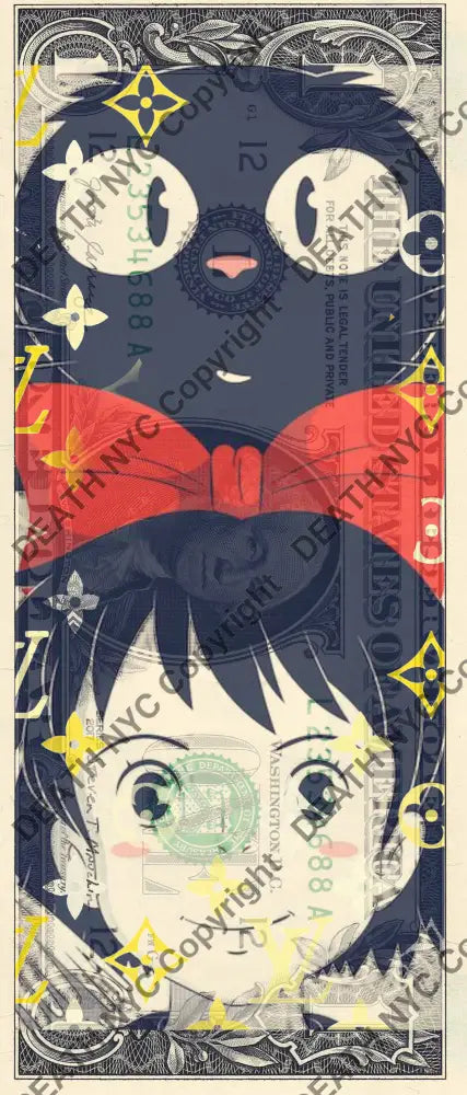 $1 USD ’260425$3’’ (2025) Edition of 100 spirited $1 bill Art Print