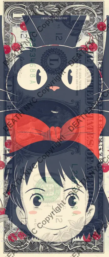 $1 USD ’270625$7’’ (2025) Edition of 100 spirited $1 bill Art Print