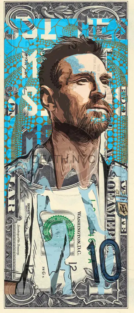 $1 Usd ’270724$5’’ (2024) Edition Of 100 Messi Art Print