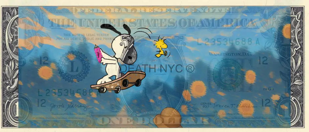 $1 Usd ’270724$9’’ (2024) Edition Of 100 Snoopy Art Print