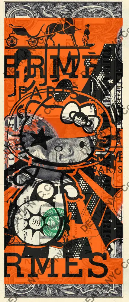 $1 Usd ’280324$15’ Kitty (2024) Edition Of 100 Art Print