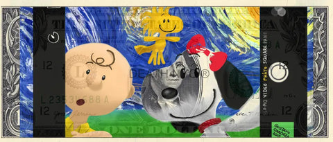 $1 Usd ’280324$9’ Snoopy (2024) Edition Of 100 Art Print