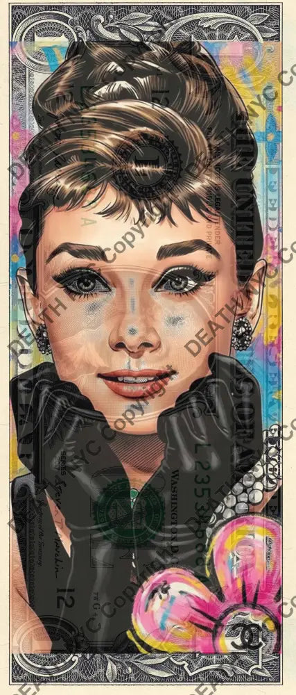 $1 USD ’280426$5’’ (2026) Edition of 100 audrey - $1 bill - Art Print