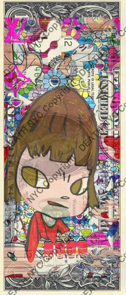 $1 USD ’290525$7’’ (2025) Edition of 100 cute $1 bill Art Print