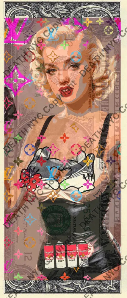 $1 USD ’210725$5’’ (2025) Edition of 100 monr $1 bill Art Print