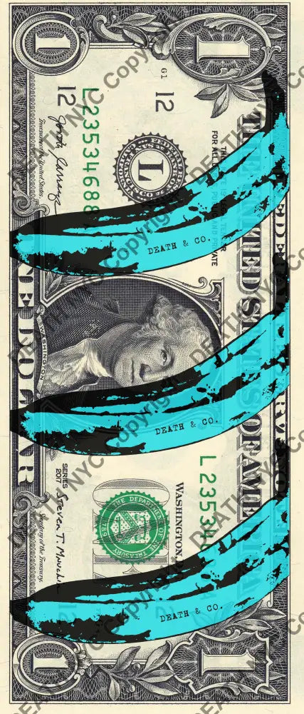 $1 USD ’311221$10’’ (2021) Edition of 100 banana $1 bill Art Print