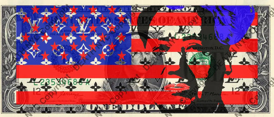 $1 USD ’311221$32’’ (2021) Edition of 100 mao $1 bill Art Print