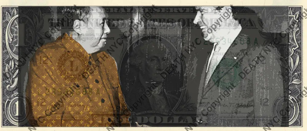$1 USD ’311221$33’’ (2021) Edition of 100 mao $1 bill Art Print