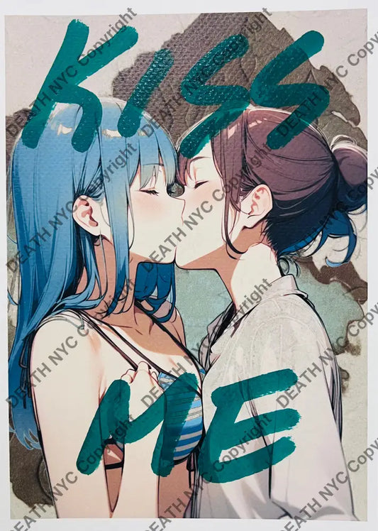 ’10017’’ Kiss Me Hand Written (Edition Of One) 2025 Art Print