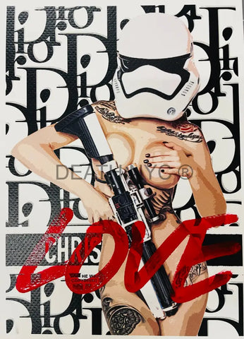 ’14015’’ Dixr Troop Love Hand Written (Edition Of One) 2025 Art Print