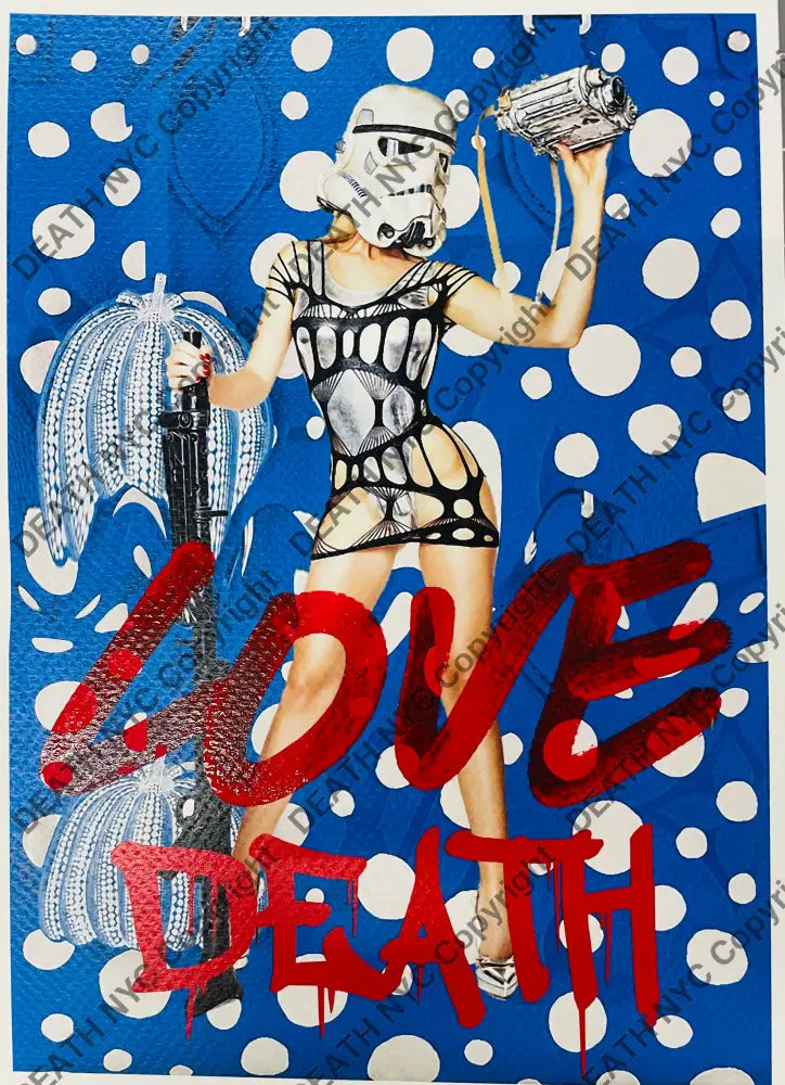 ’14017’’ Love Blu Spot Hand Written (Edition Of One) 2025 Art Print