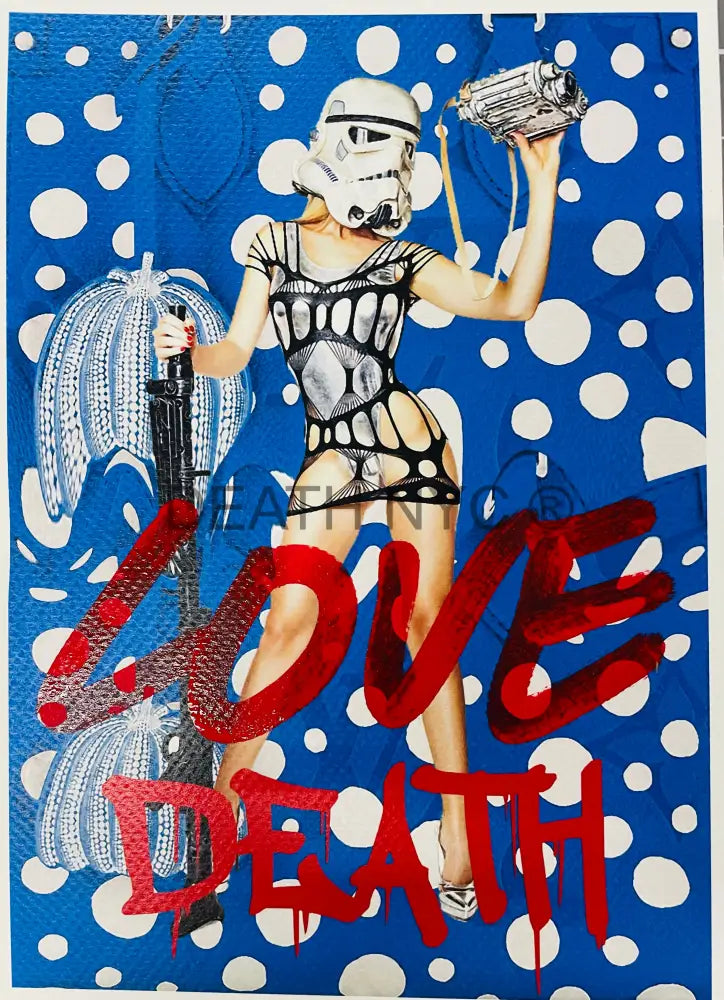 ’14017’’ Love Blu Spot Hand Written (Edition Of One) 2025 Art Print