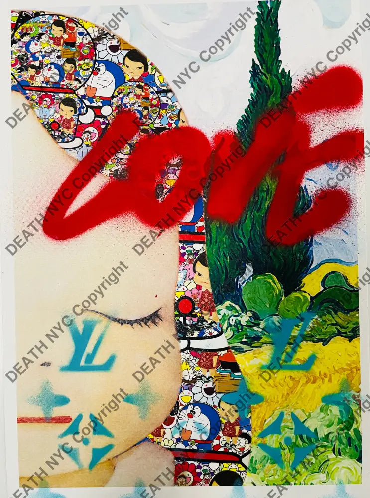 ’17019’’ Cute Van Tree Hand Written (Edition Of One) 2025 Art Print