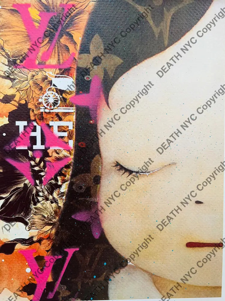 ’19022’’ Cute H Mixed Media art print (Edition of one) 2025 Art Print