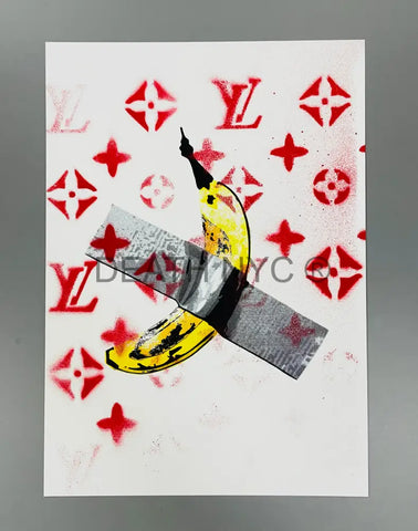 ’220404’ Banana Wall Stencil (Edition Of One) 2024 (Copy) Art Print
