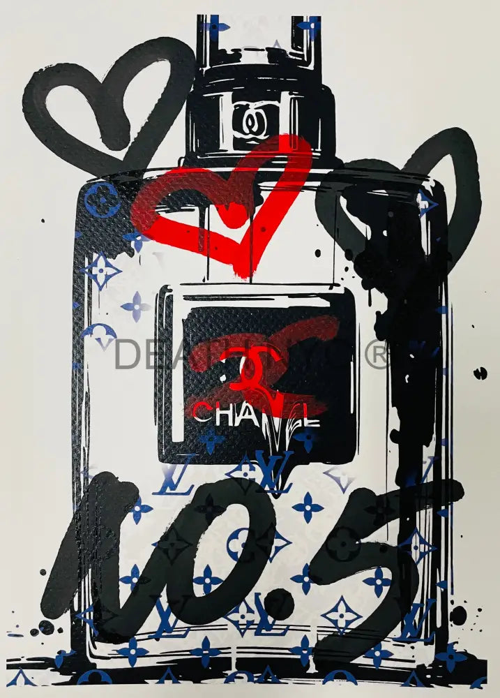 ’241201’’ No. 5 Love Hand Written (Edition Of One) 2024 Art Print