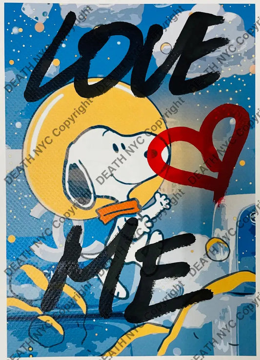 ’241204’’ Silly Love Me Hand Written (Edition Of One) 2024 Art Print