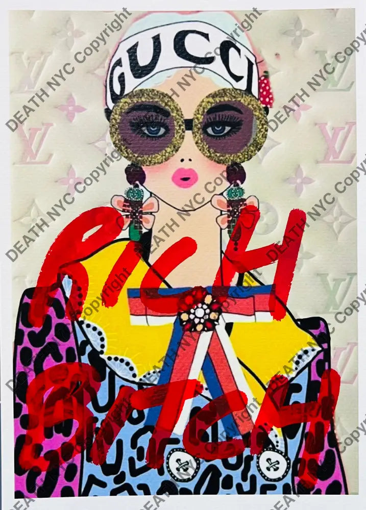 ’25011’’ Gc Girl Hand Written (Edition Of One) 2025 Art Print