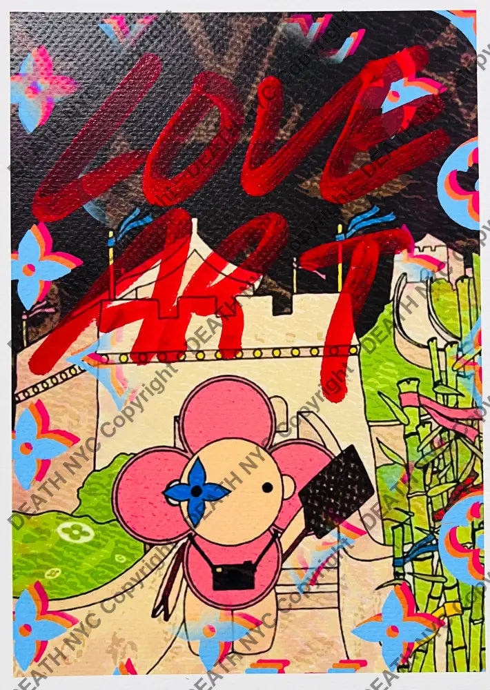’25013’’ Viv Love Art Hand Written (Edition Of One) 2025 Art Print