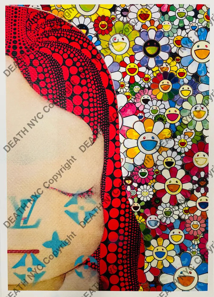 ’25018’’ Cute Left Flwr Hand Written (Edition Of One) 2025 Art Print