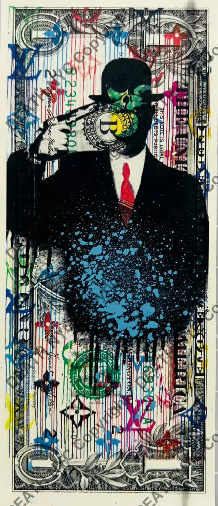 ’251103’’ Us Dollar Mixed Media (Edition Of One) 2024 Art Print