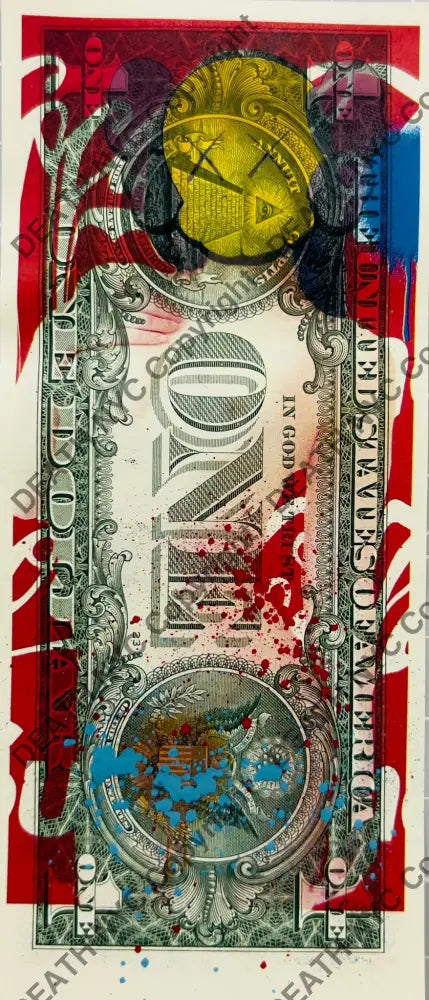 ’251107’’ Us Dollar Mixed Media (Edition Of One) 2024 Art Print