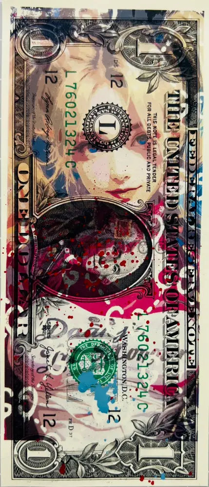 ’251109’’ Us Dollar Mixed Media (Edition Of One) 2024 Art Print