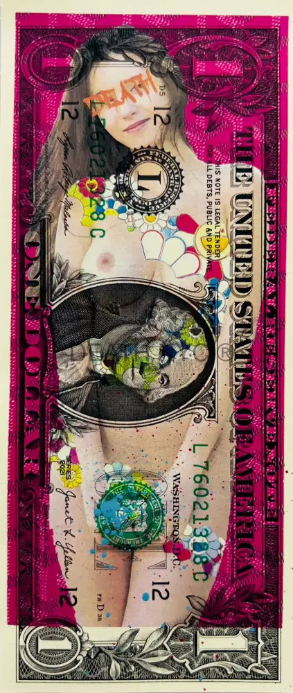 ’251110’’ Us Dollar Mixed Media (Edition Of One) 2024 Art Print