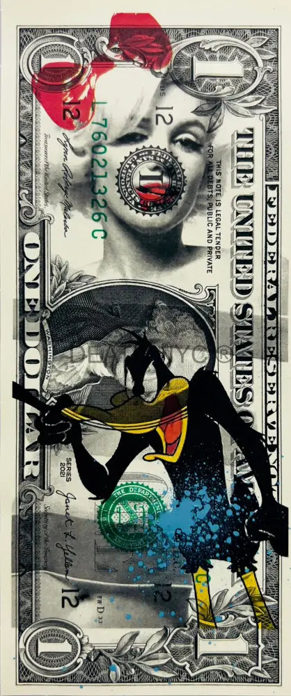 ’251111’’ Us Dollar Mixed Media (Edition Of One) 2024 Art Print