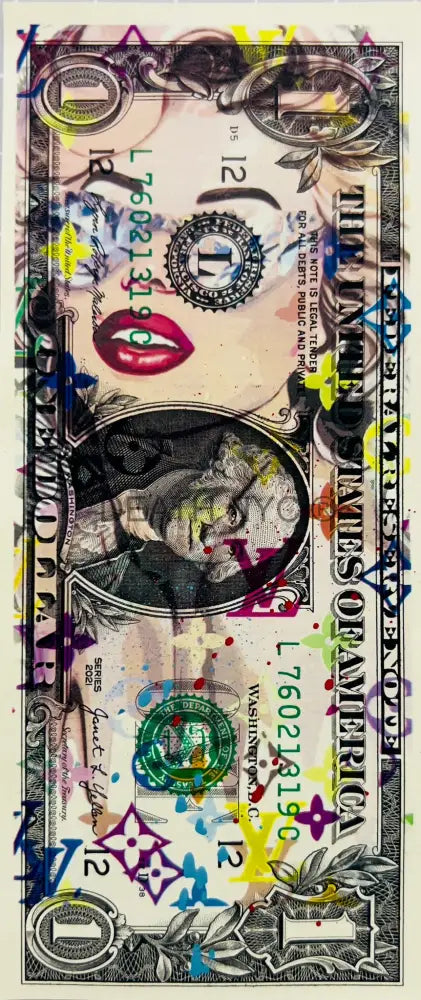 ’251112’’ Us Dollar Mixed Media (Edition Of One) 2024 Art Print