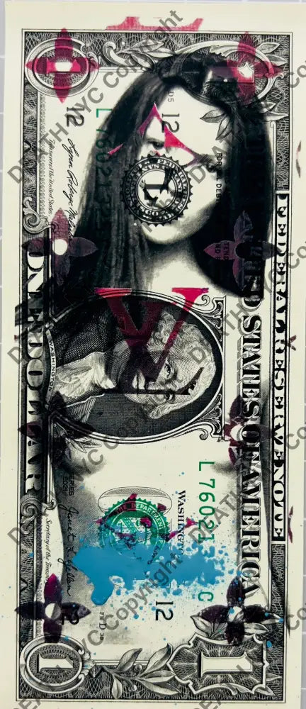 ’251116’’ Us Dollar Mixed Media (Edition Of One) 2024 Art Print