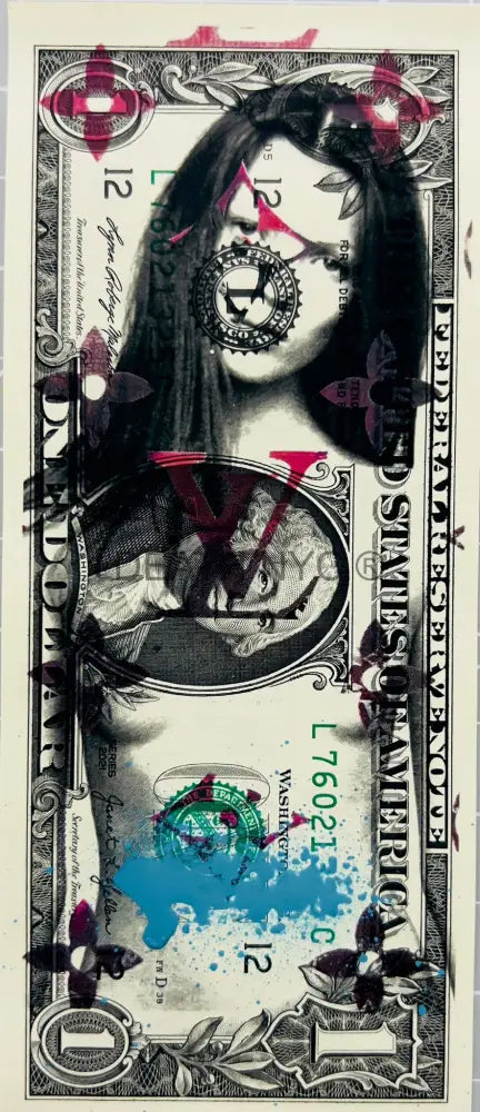 ’251116’’ Us Dollar Mixed Media (Edition Of One) 2024 Art Print