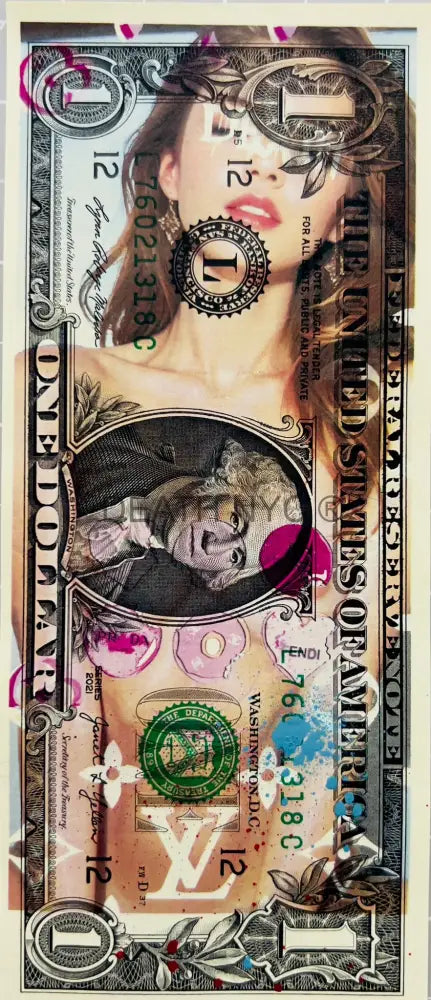 ’251117’’ Us Dollar Mixed Media (Edition Of One) 2024 Art Print