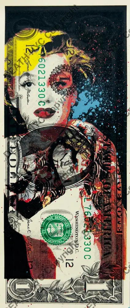 ’251119’’ Us Dollar Mixed Media (Edition Of One) 2024 Art Print