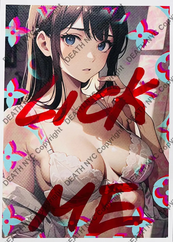 ’251210’’ An F Me Hand Written (Edition Of One) 2024 Art Print