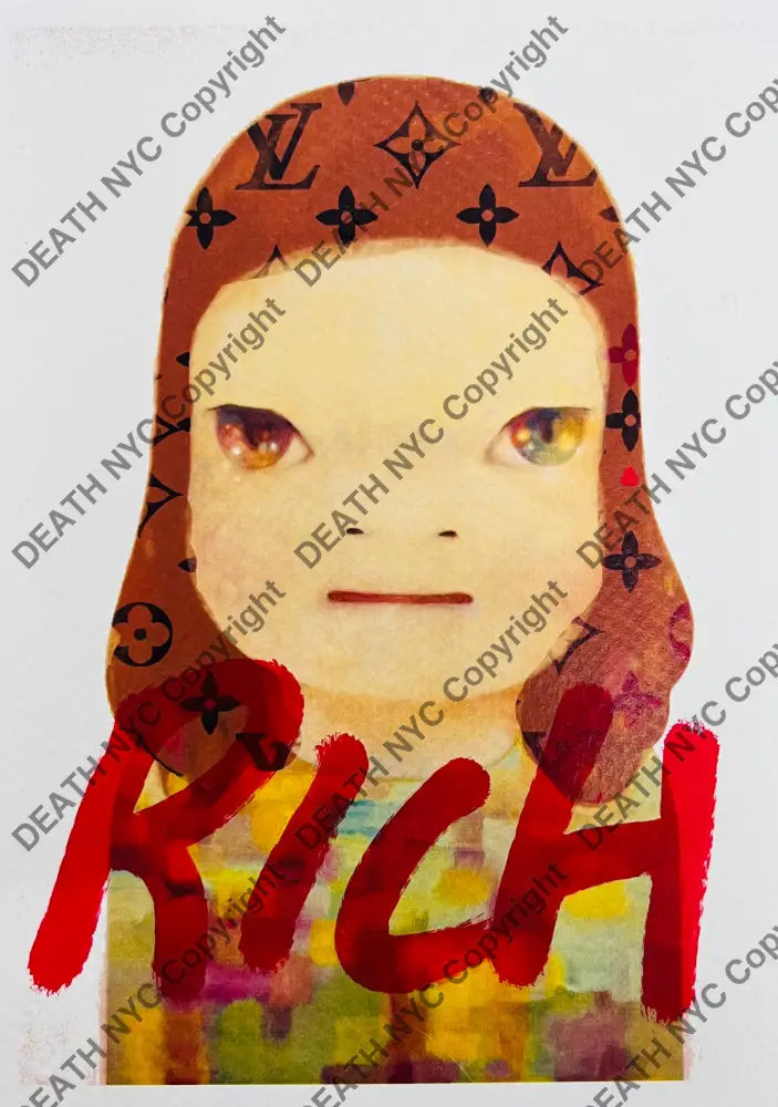 ’251214’’ Cute Rich Hand Written (Edition Of One) 2024 Art Print