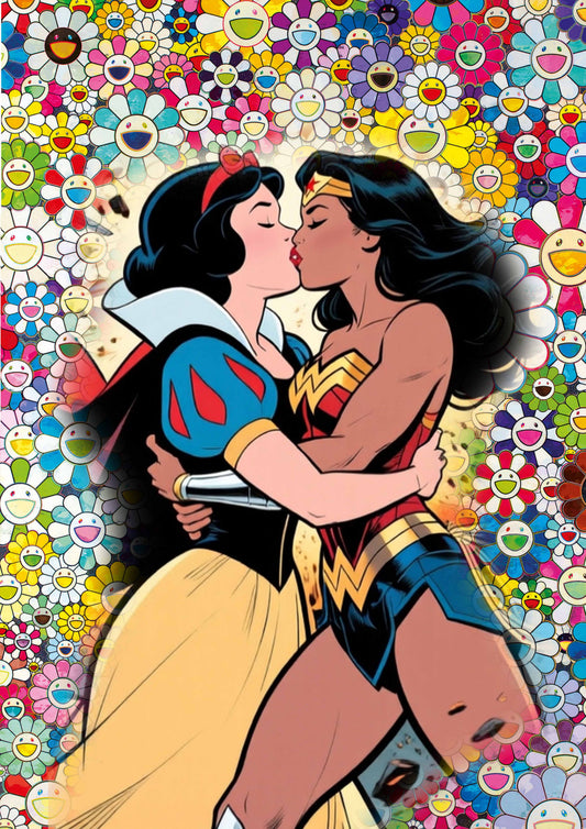 Auction "AUC997  kiss" art print 45x32cm (Edition of 100)