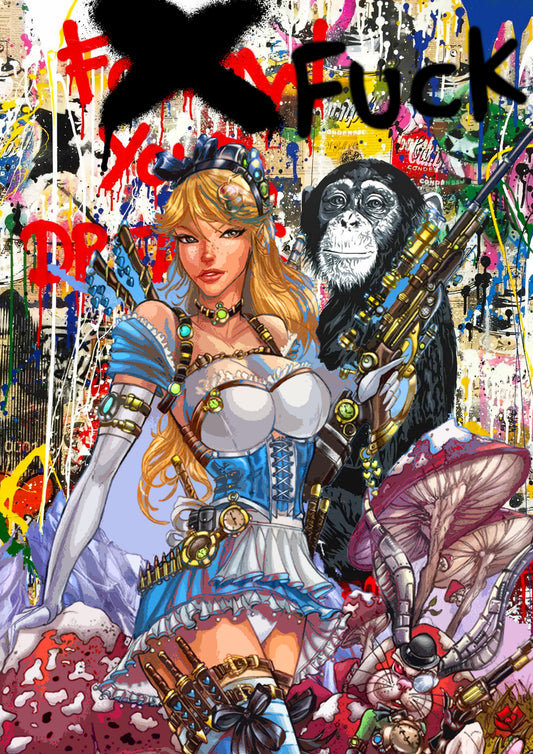 Auction "04124 alice" art print 45x32cm (Edition of 100)