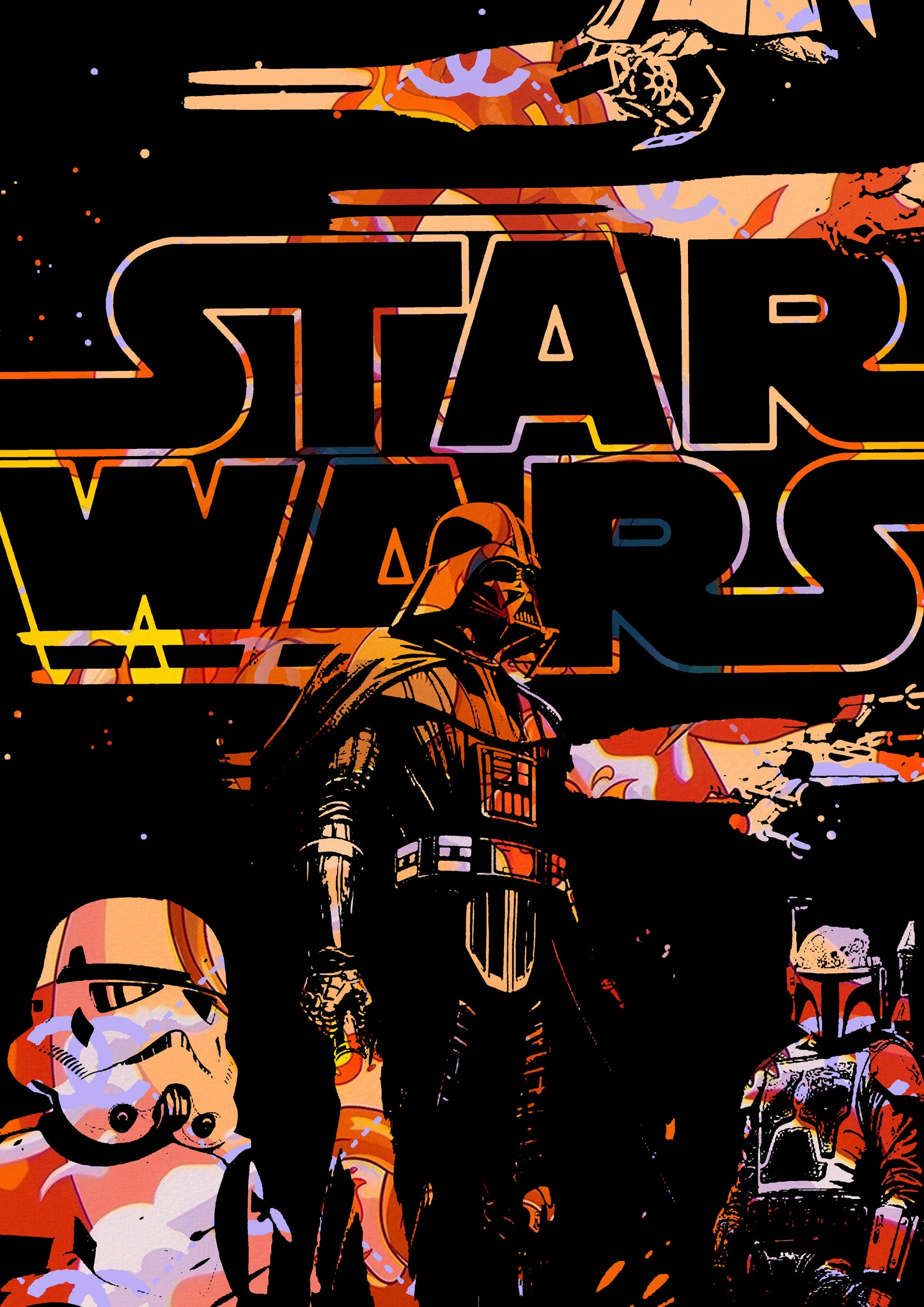 Auction "DA342 star " art print 45x32cm (Edition of 100)