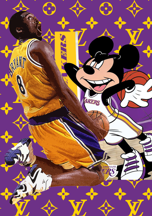 Auction "dunk contest kob" art print 45x32cm (Edition of 100)