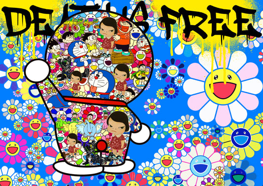 Auction "dmon free" art print 45x32cm (Edition of 100)