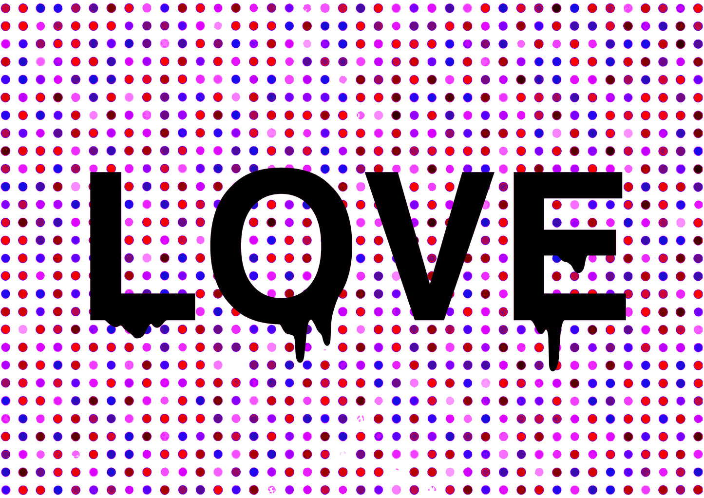 Auction "love spot dot " art print 45x32cm (Edition of 100)