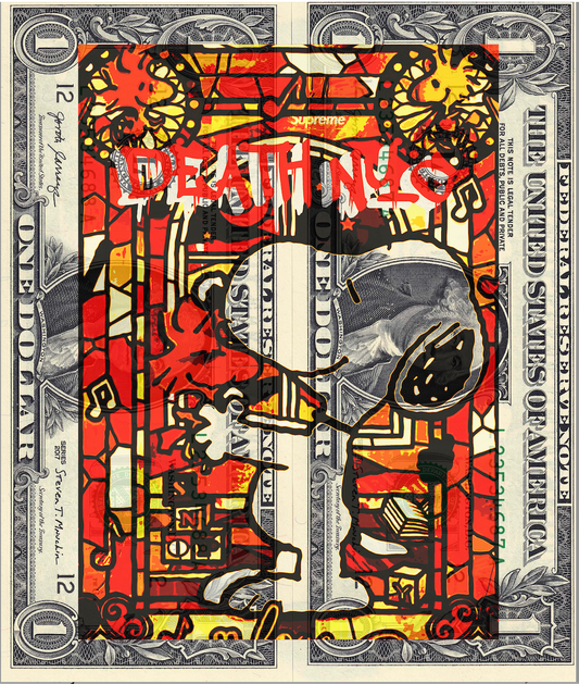 Auction DOUBLE USD $1 Original artwork 270921D17 silly