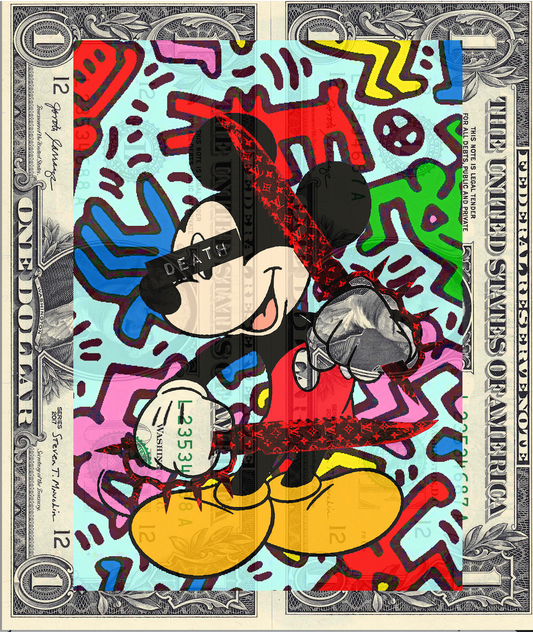 Auction DOUBLE USD $1 Original artwork 311021D6 mouse