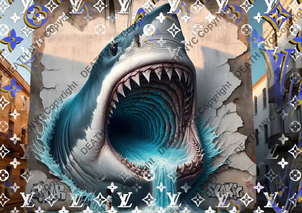 ’A C 584’’ 45x32cm (Edition of 100*) (2025) shark Art Print