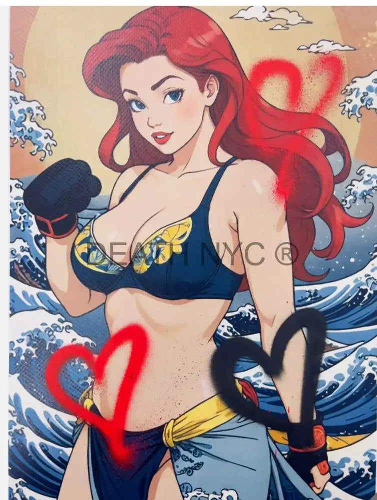 ’Ariel Fight’ Handwritten (Edition Of One) 2024 Art Print